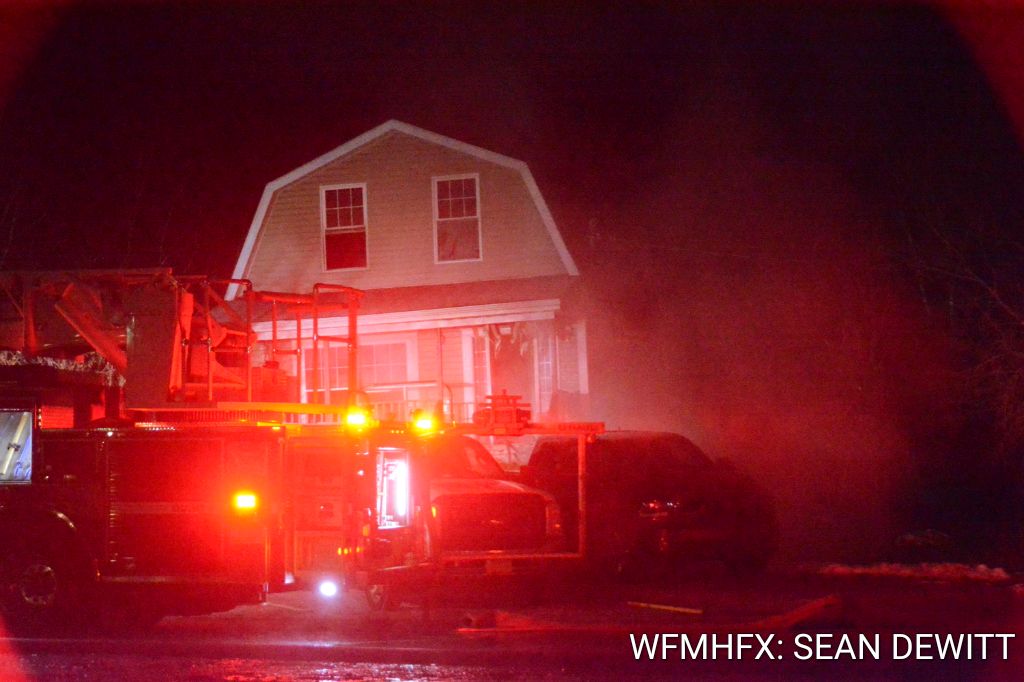 Emergency crews are on scene of a structure fire in the 100 block of Sackville Drive, currently closed to traffic.   No other details at this time  hfxtraffic