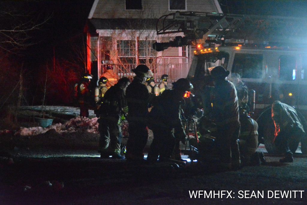 Emergency crews are on scene of a structure fire in the 100 block of Sackville Drive, currently closed to traffic.   No other details at this time  hfxtraffic