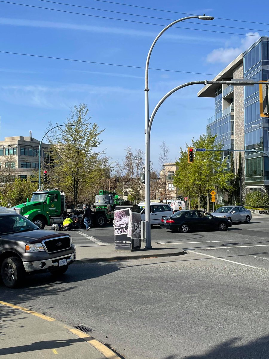 Emergency crews are on scene of a pedestrian struck by semi-truck at the intersection of Gorge Road and Jutland. There are reports the person is trapped under the vehicle.   Avoid the area