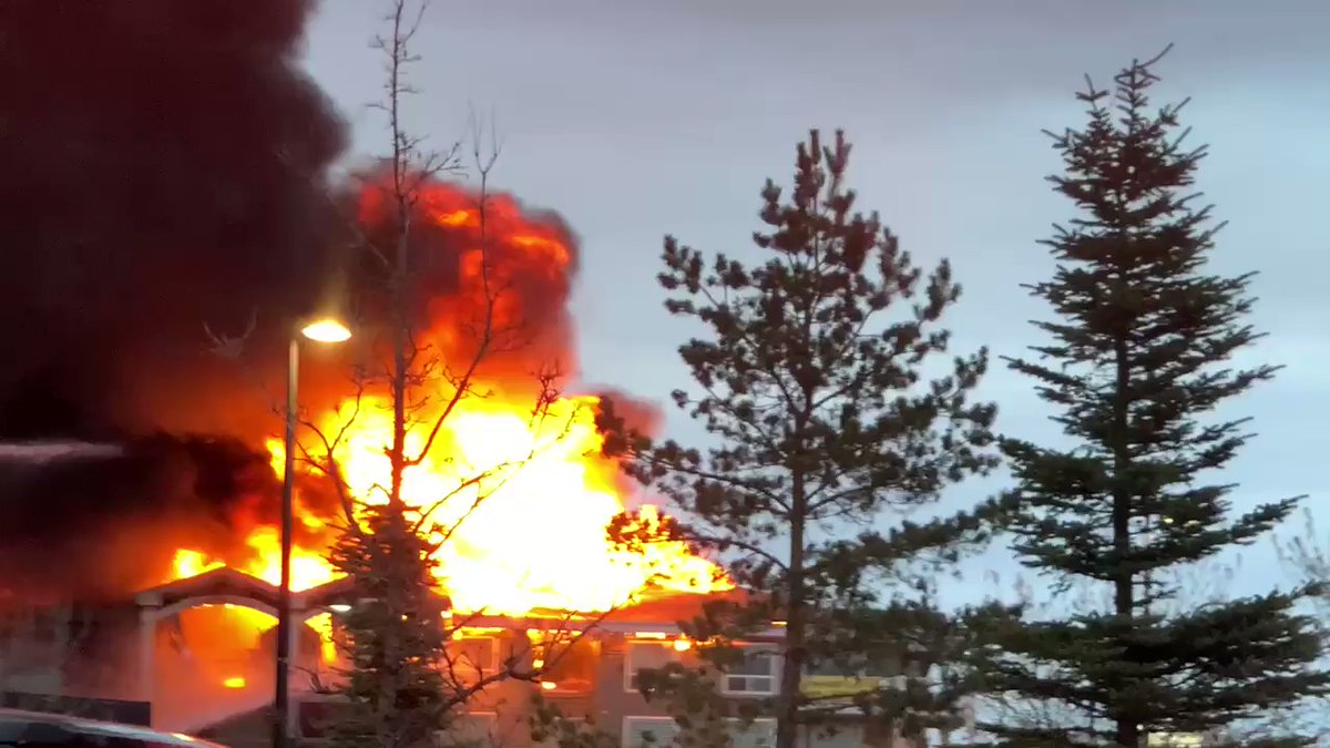 Albert Significant fire conditions early on in the blaze