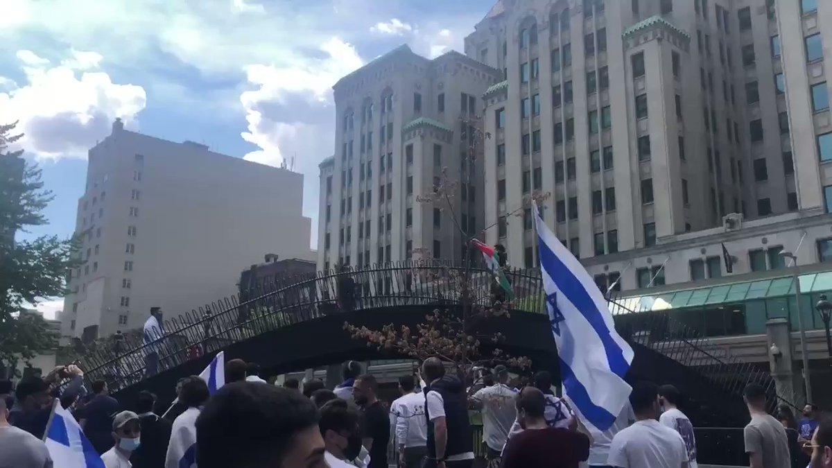 Pro-Israel rally and Palestine counter-protest 