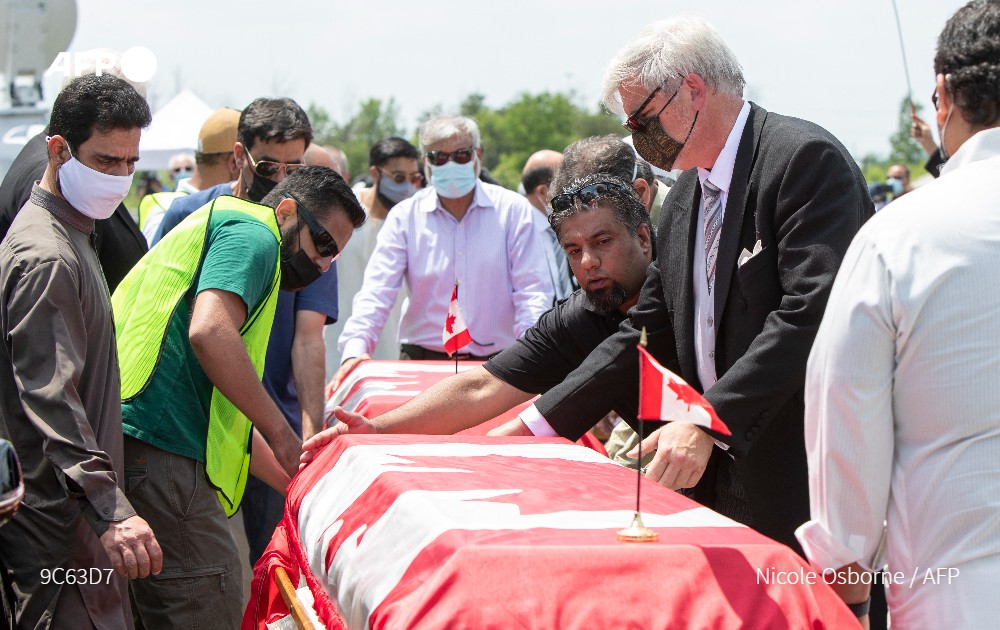 Canada is pressing terrorism charges against a man accused of mowing down a Muslim family with a pick-up truck, prosecutors said Monday, in an attack denounced as terrorist by Prime Minister Justin Trudeau
