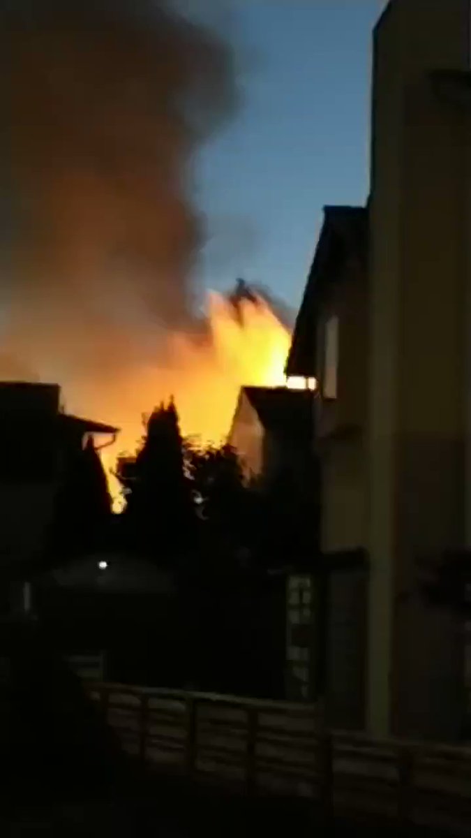 Active fire on Nestor street in Coquitlam. A big thank you to the @cityofcoquitlam Fire Department. 