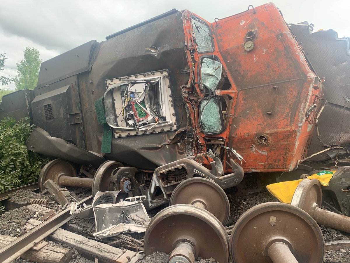 Train derailment in Prescott, Ont. No details as of yet as to what exactly happened but initial reports are they may have collided head on