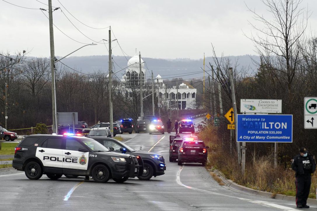 Hamilton police are investigating a shooting at York and Old Guelph roads in Dundas