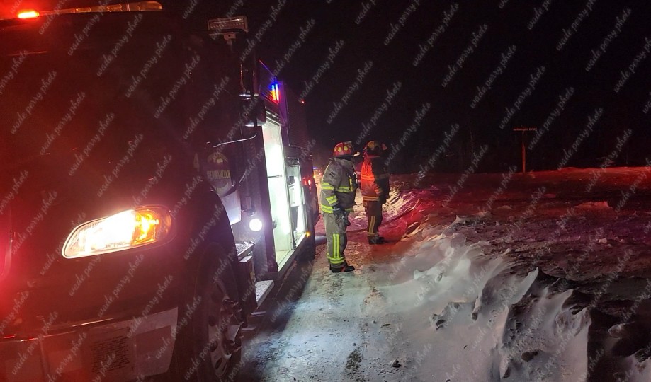 Late night vehicle fire in Memramcook, NB Saturday night. Van totally destroyed. No injuries reported and incident under investigation by RCMP