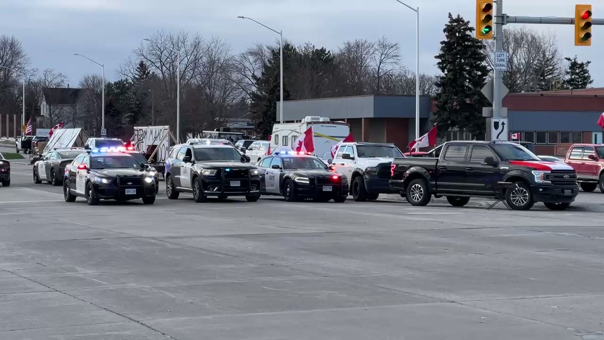 Police are in position to clear the Windsor Ambassador Bridge protest imminently