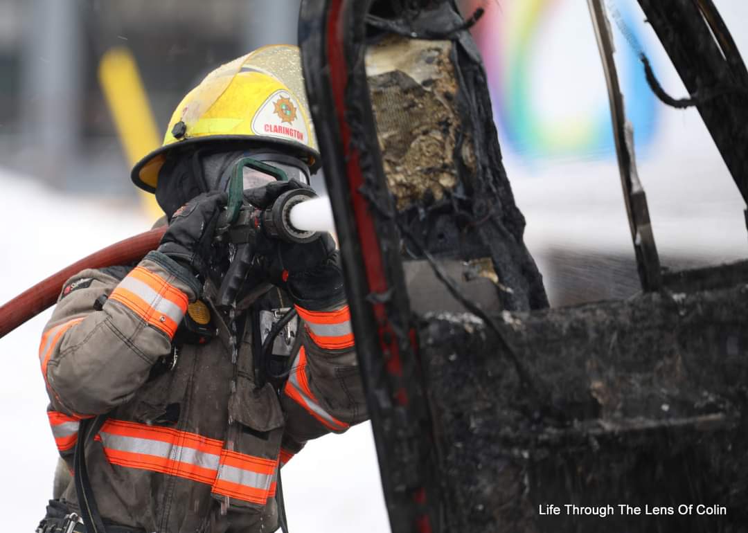 Clarington Emergency & Fire Services responded to a tractor-trailer fire on the 115 just north of the 8th Con in the northbound lanes   No injuries 