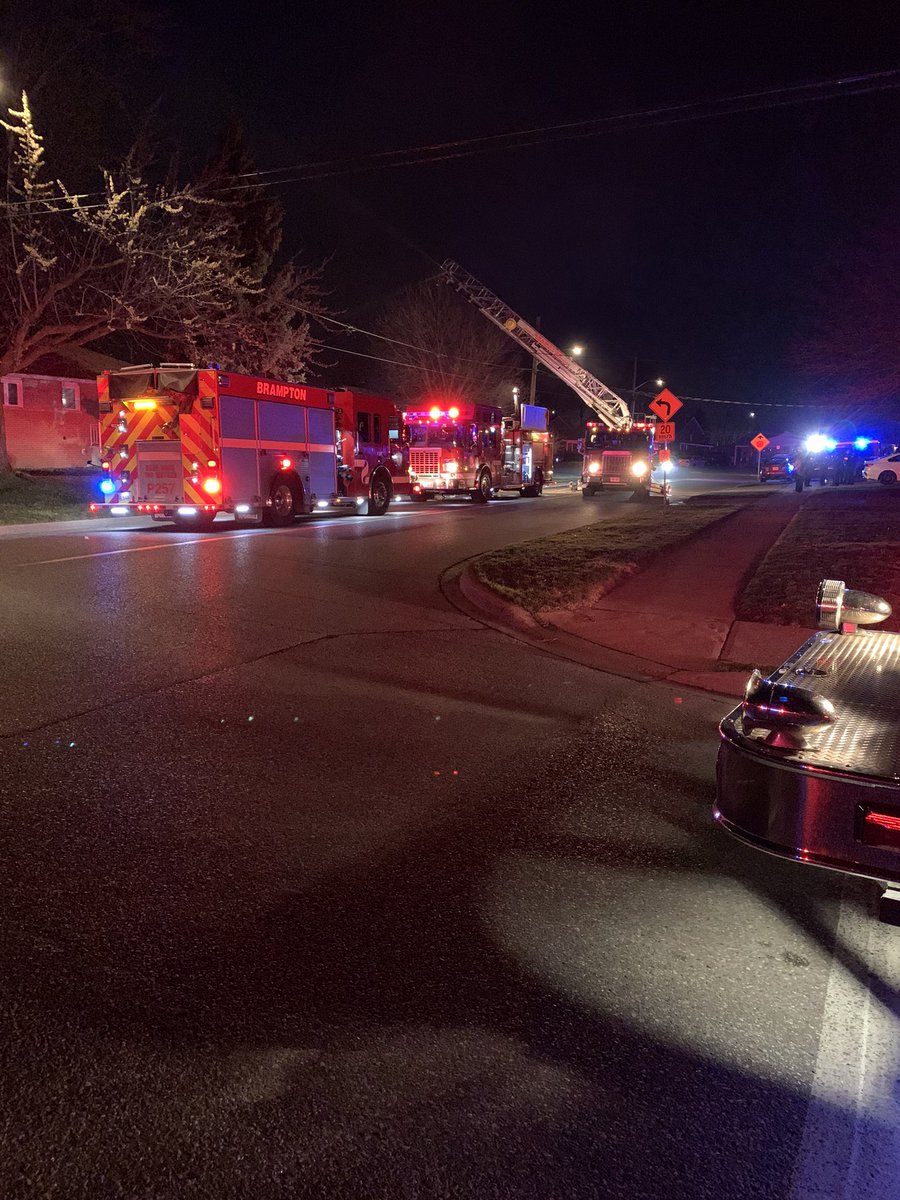 presently operating on scene of a residential fire in the area of Kennedy Rd S and Clarence St. The fire is under control and firefighters are working to remove smoke from the structure.
