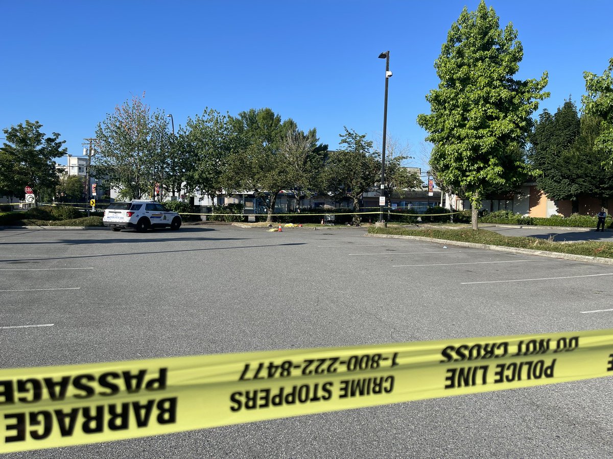 This is Cascades casino parking lot — one of multiple shooting scenes in Langley. Police tell those aren't bodies under there — but the scene remains blocked off as police investigate. There are several victims throughout the city