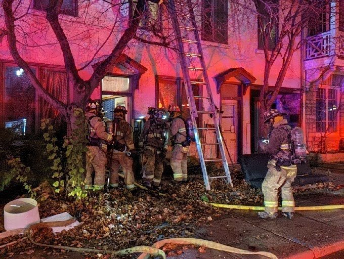 Two fire last night in Ottawa, the first was on St.Patrick St at approx 21:39 where a fire started in an apartment in a 3 storey multi-residential building. Firefighters  arrived in 3 min & had the fire under control in 15 min at 21:46. No injuries. 