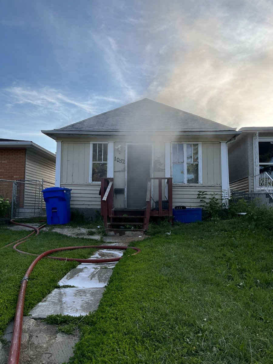 Crews on scene at a house fire 1000 Blk Queen St. 2 occupants escaped safely. Firefighters made entry and contained the fire quickly. Searches completed. No injuries. Fire will be under investigation