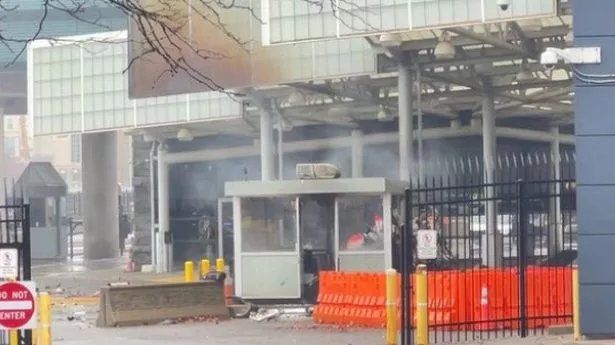 The explosion appears to have occurred at CBP checkpoint at the bridge