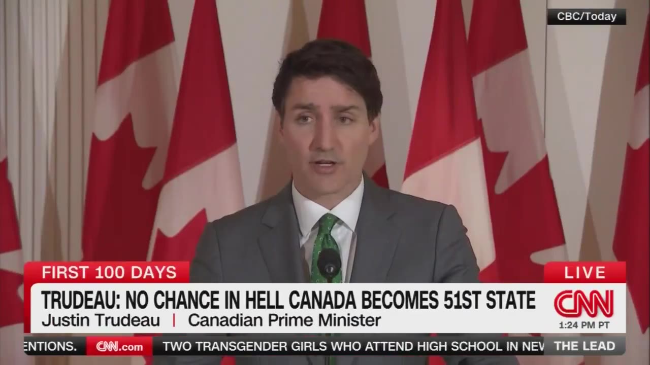 Trudeau: There's not a snowball's chance in hell that Canada will ever be the 51st state