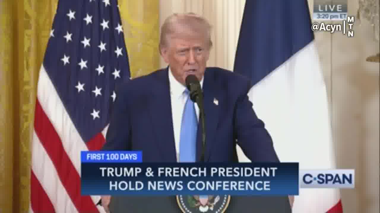 Trump responding to a question on Mexico and Canada: I look at some of these agreements and I say who would ever sign a thing like this. The tariffs will go forward, yes. We'll make up a lot of territory. Our country will be liquid and rich again