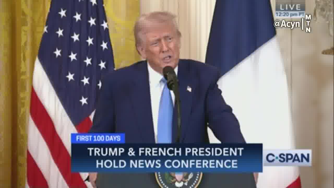 Trump responding to a question on Mexico and Canada: I look at some of these agreements and I say who would ever sign a thing like this. The tariffs will go forward, yes. We'll make up a lot of territory. Our country will be liquid and rich again