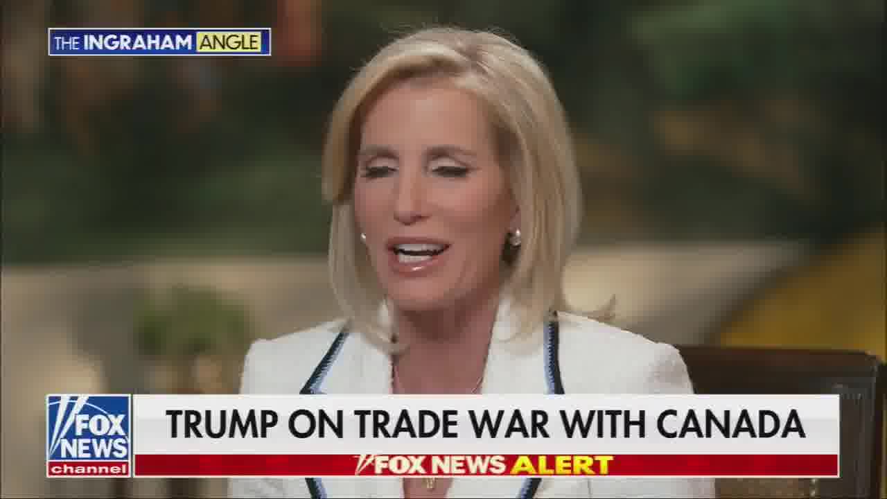 Ingraham: Sie gehen härter mit Kanada um als mit einigen unserer größten Gegner. Trump: Nur weil es unser 51. Bundesstaat sein soll. Kanada ist eines der übelsten Länder, mit denen man es zu tun hat.