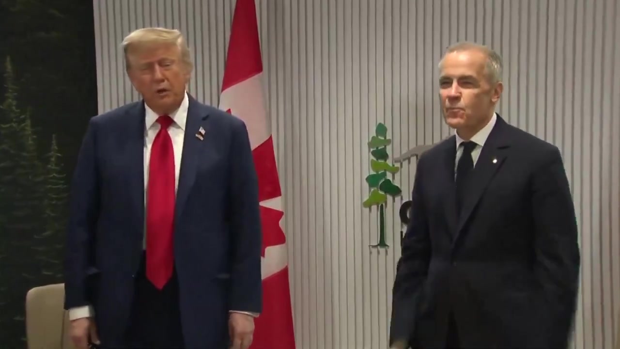 .@POTUS meets with Canadian Prime Minister @MarkJCarney at the G7 Summit: We've developed a very good relationship and we're going to be talking about trade and many other things.