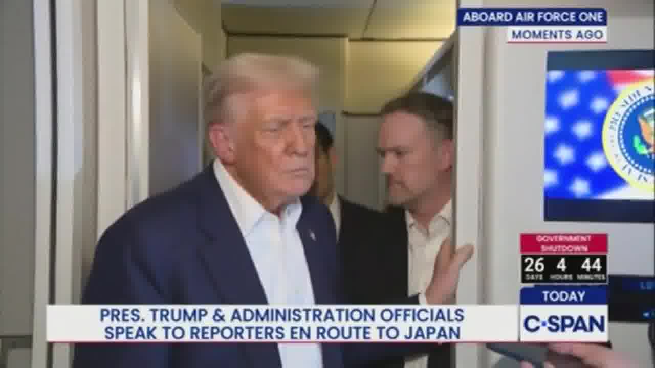 Reporter: That was an ad run by a provincial government in Canada. Trump: I don’t care. Reporter: Why are you mad at the federal government? Trump: Because whether it's provincial or Canada itself, they all knew exactly what the ad was. The prime minister knew, everybody knew